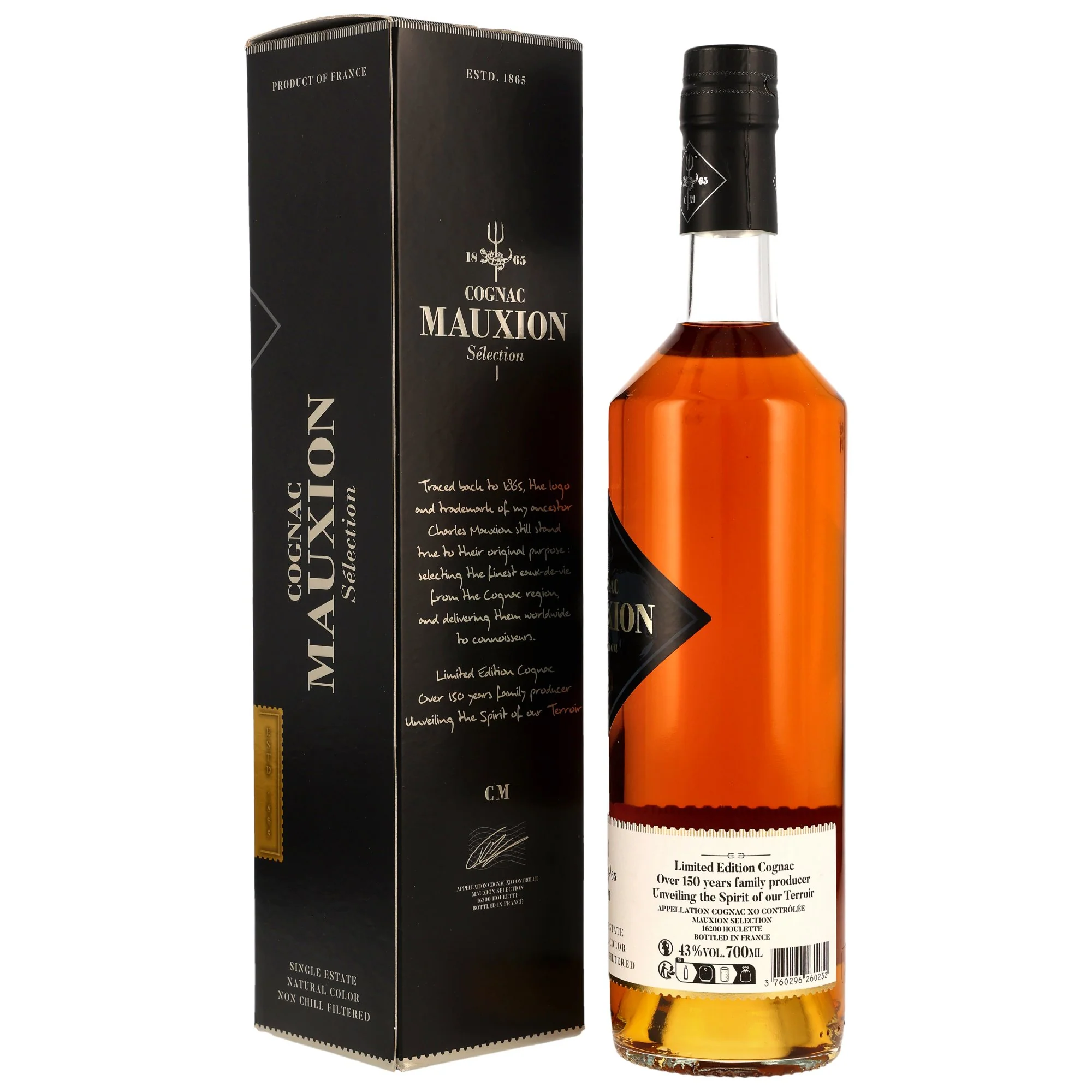 Mauxion Cognac XO Charles 43% 0,7l - Image 2