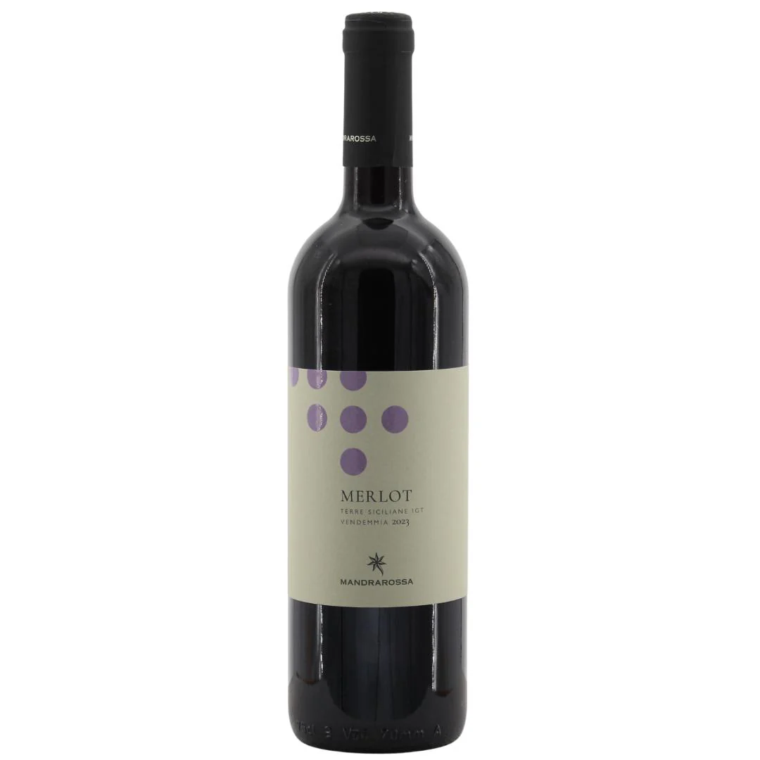 Merlot Terre Siciliane IGT Vendemmia 2023 Mandrarossa 13,5% 0,75l