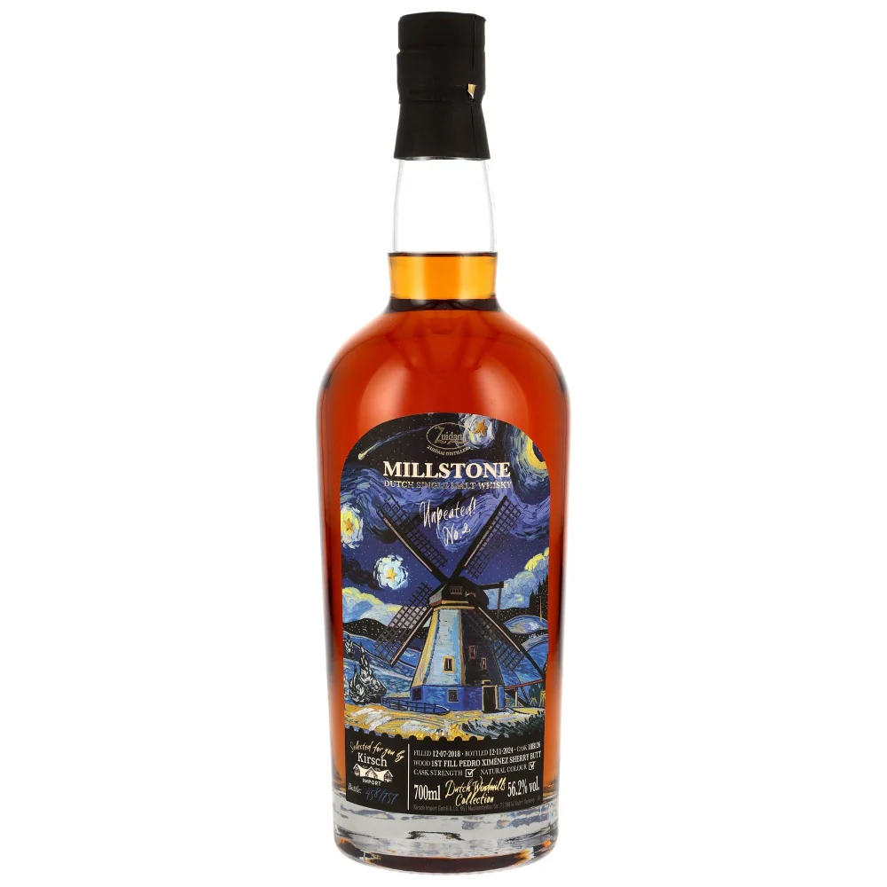 Millstone 6 Jahre Unpeated Windmill Collection No 2 PX Sherry Butt #18B126 56,2% 0,7l