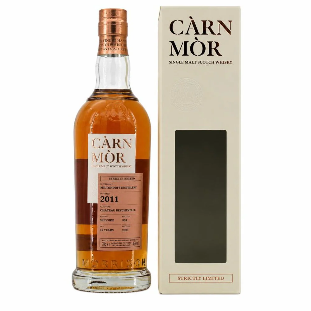 Miltonduff 12 Jahre 2011/2023 Carn Mor Chateau Beychevelle 47,,5% 0,7l