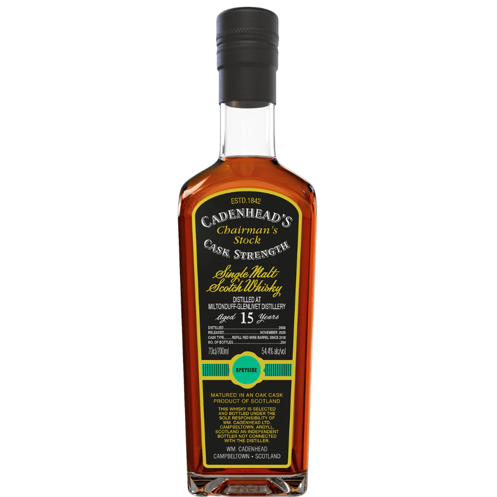 Miltonduff-Glenlivet 15 Jahre 2009/2025 Cadenhead's Chairman's Stock 54,4% 0,7l