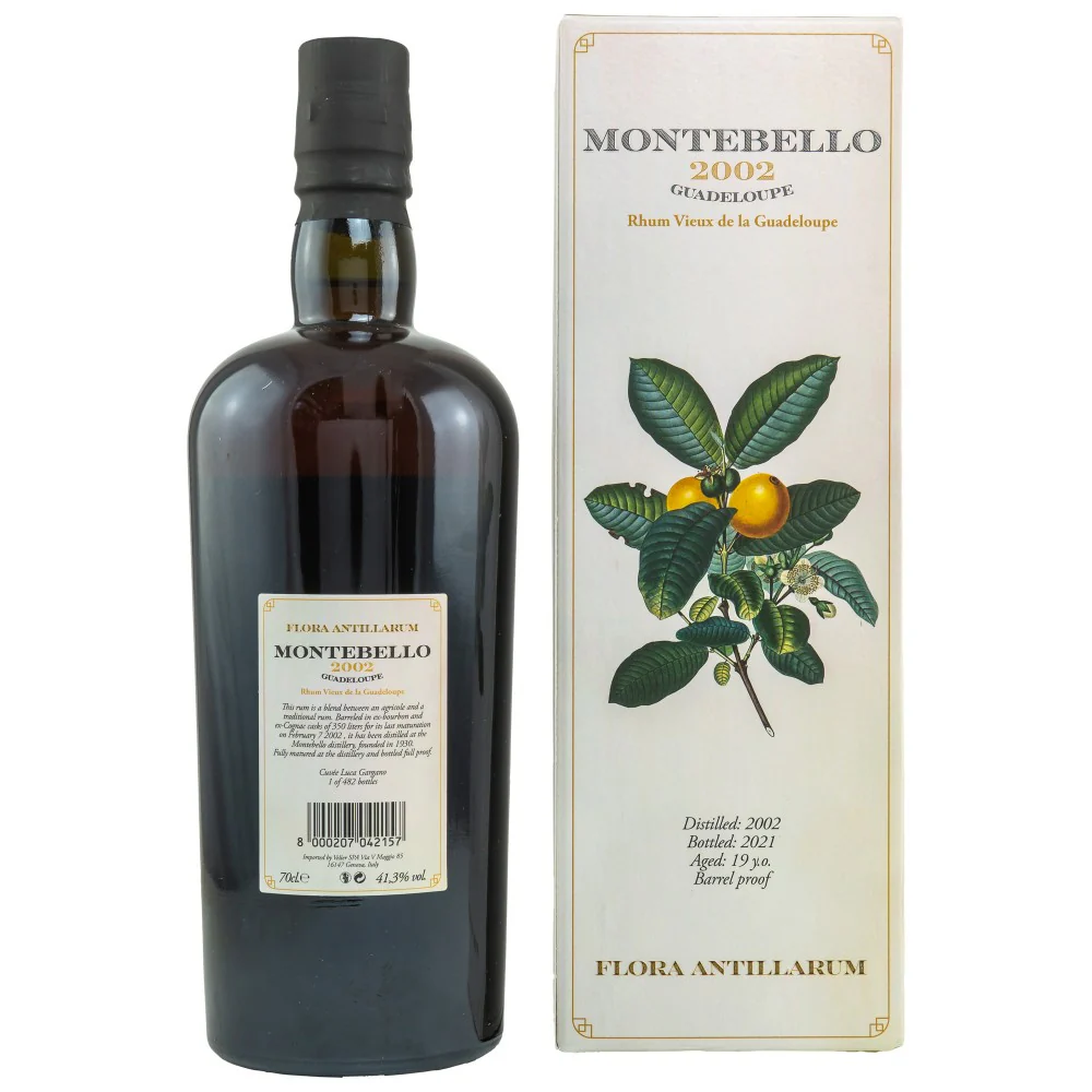 Montebello 19 Jahre Flora Antillarum Rum 2002/2022 41,3% 0,7l - Image 2