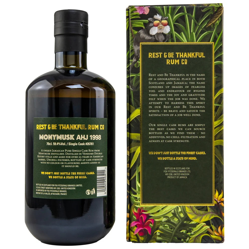 Monymusk 23 Jahre AHJ Single Cask #26761 59,4% 0,7l - Image 2