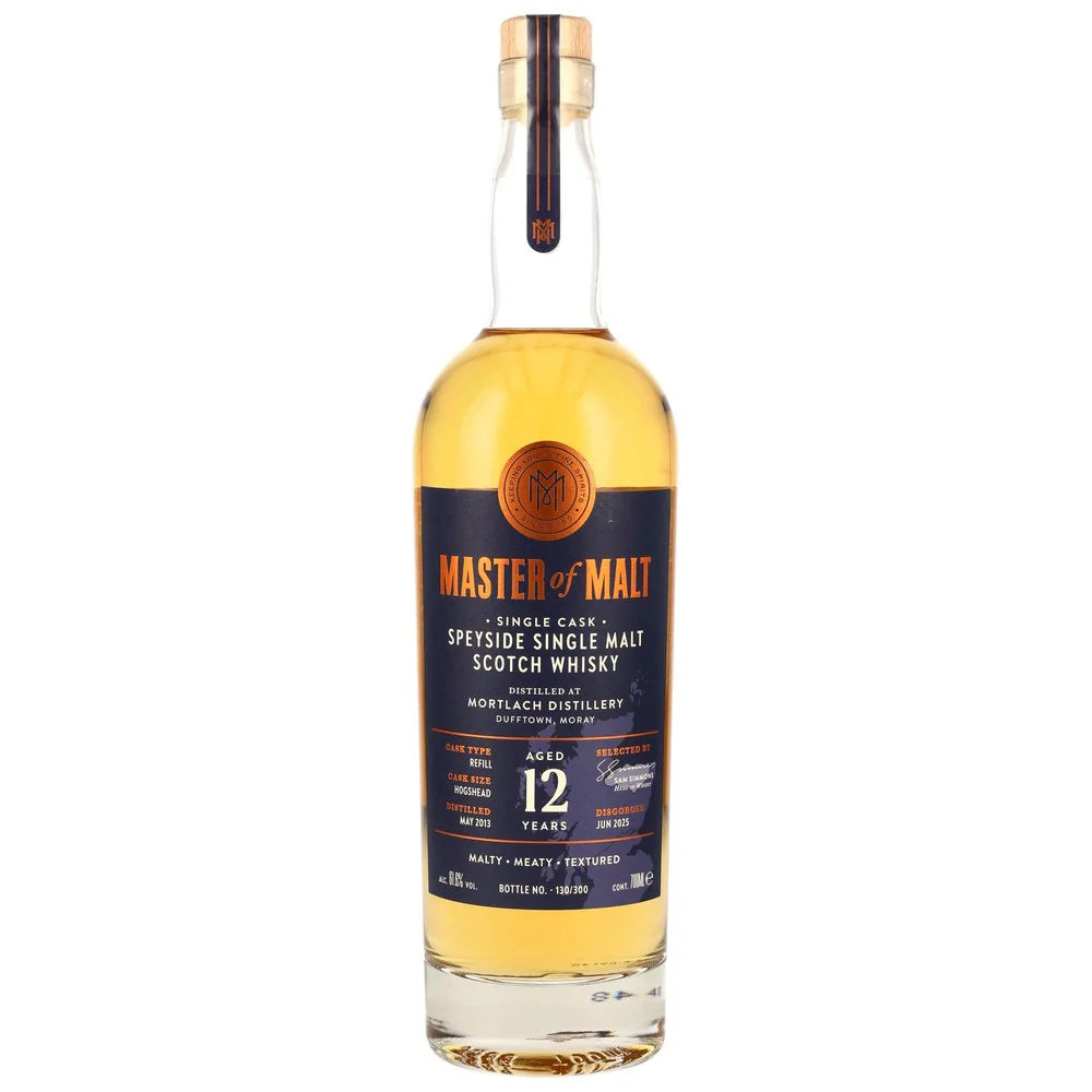 Mortlach 12 Jahre 2013/2025 - Refill Hogshead - Master of Malt 61,6% 0,7l