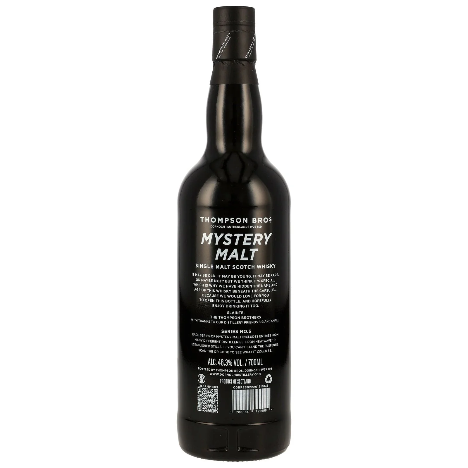Mystery Malt Series No.5 Thompson Bros. 46,3% 0,7l - Image 2
