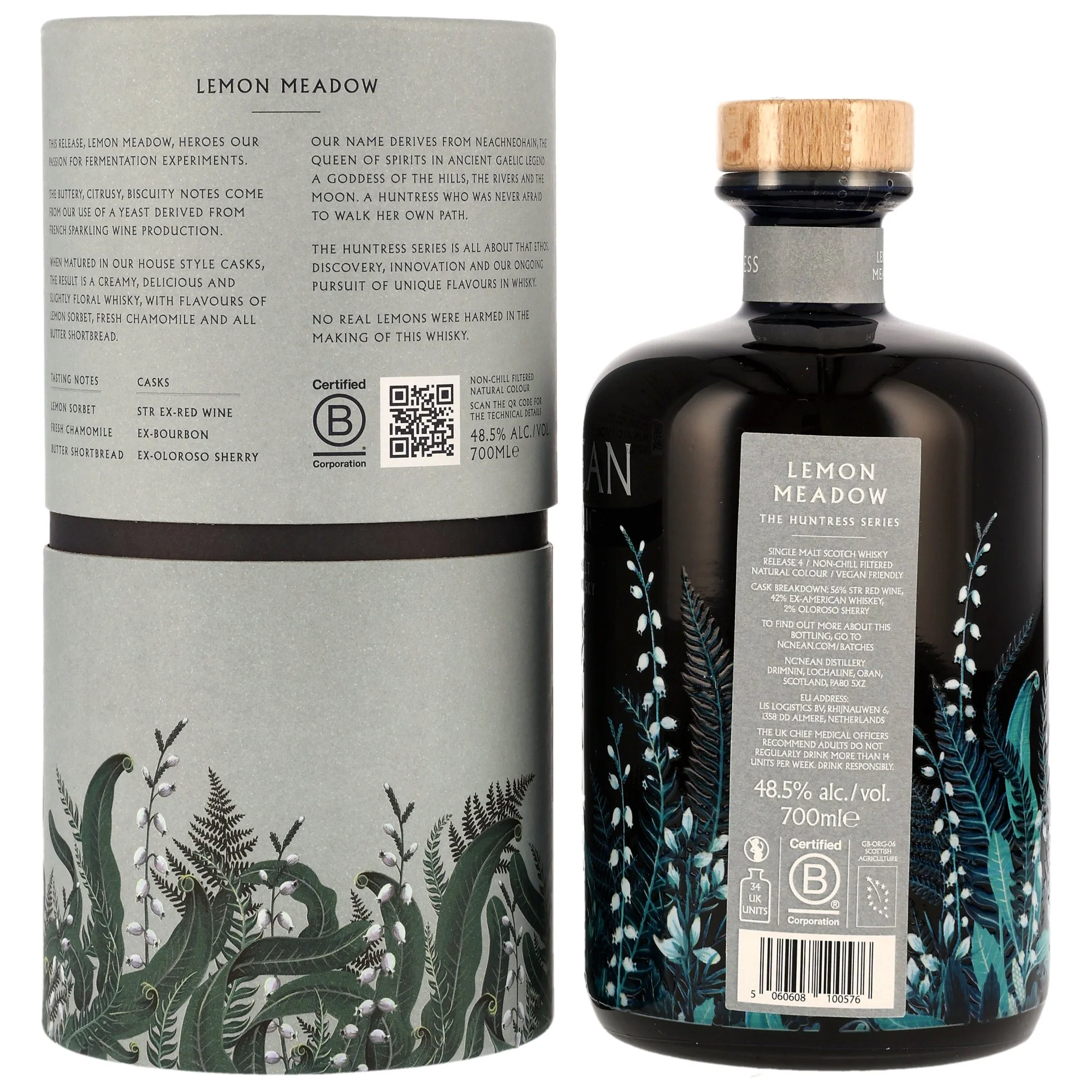 Nc'Nean Organic Single Malt Whisky Huntress Lemon Meadow 2025 48,5% 0,7l - Image 2