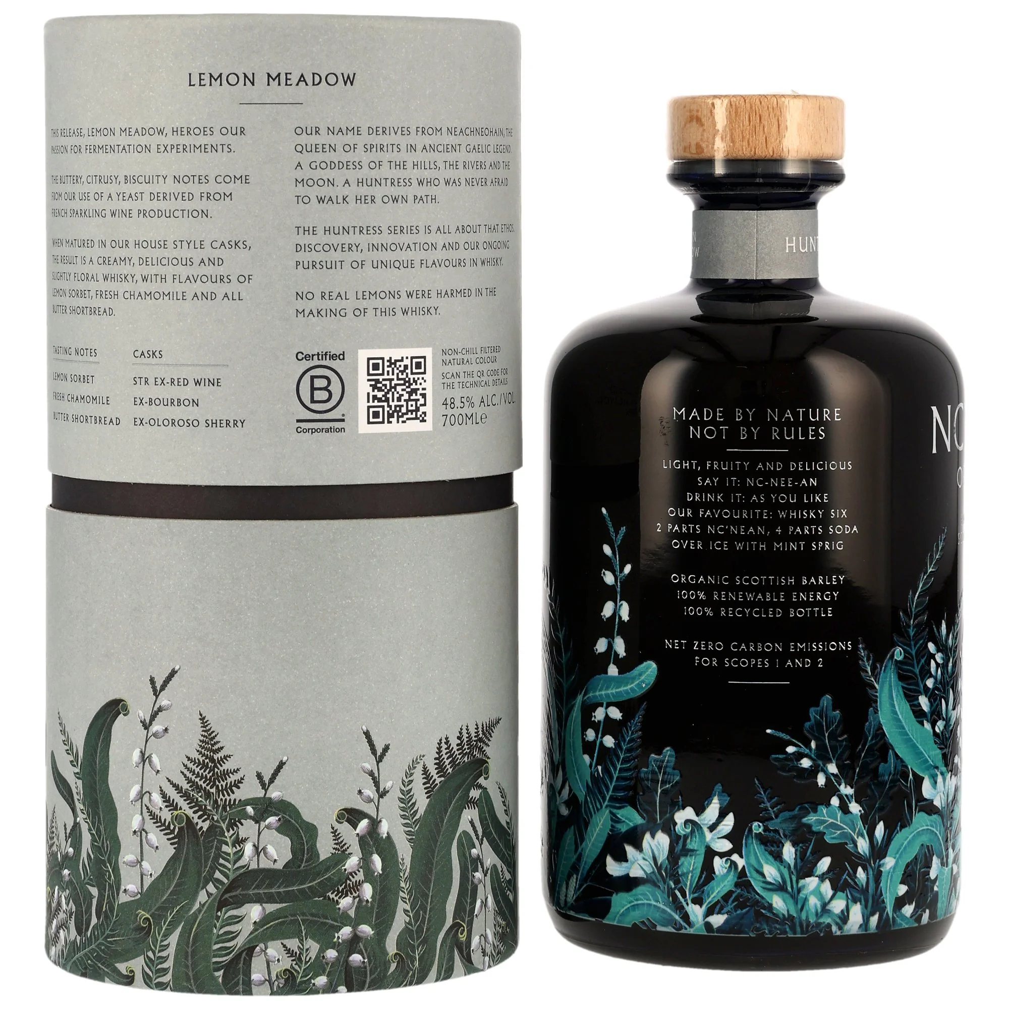 Nc'Nean Organic Single Malt Whisky Huntress Lemon Meadow 2025 48,5% 0,7l - Image 3
