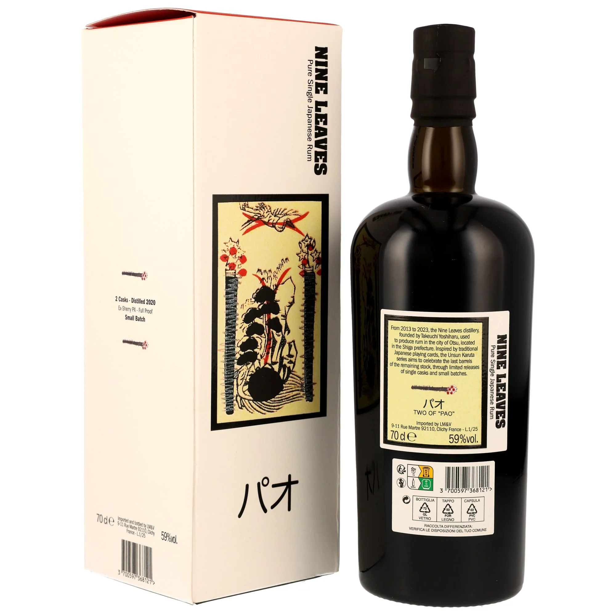 Nine Leaves 2020 PX Sherry Casks Small Batch Pure Single Japanese Rum 59% 0,7l - Image 2