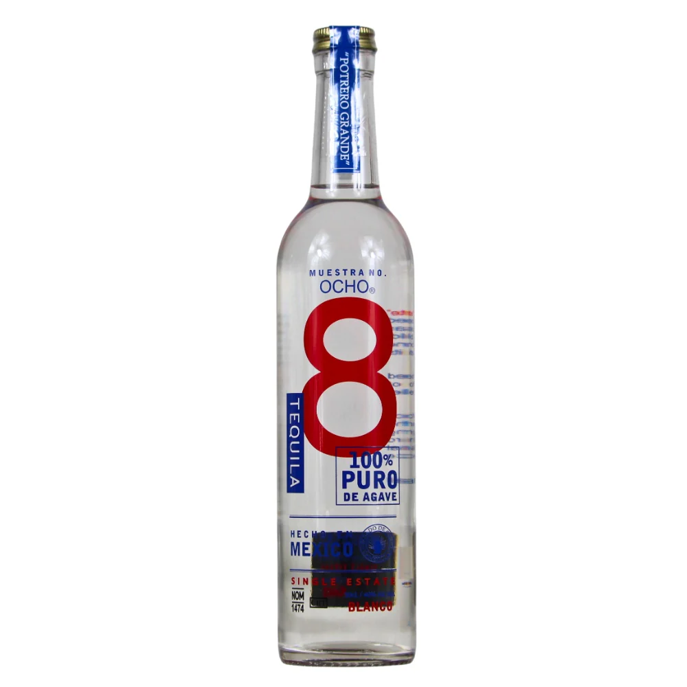 Ocho 8 Tequila Blanco 100% Puro de Agave 40% 0,5l