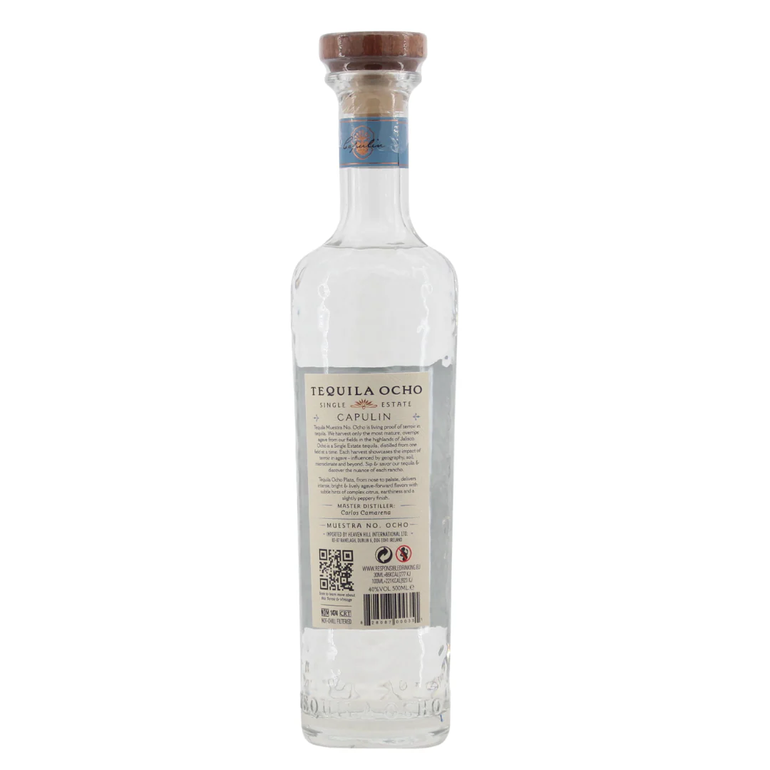 Ocho Tequila Plata 40% 0,5l - Image 2