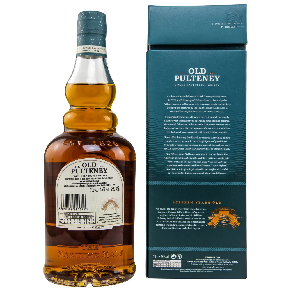 Old Pulteney 15 Jahre 46% 0,7l - Image 2