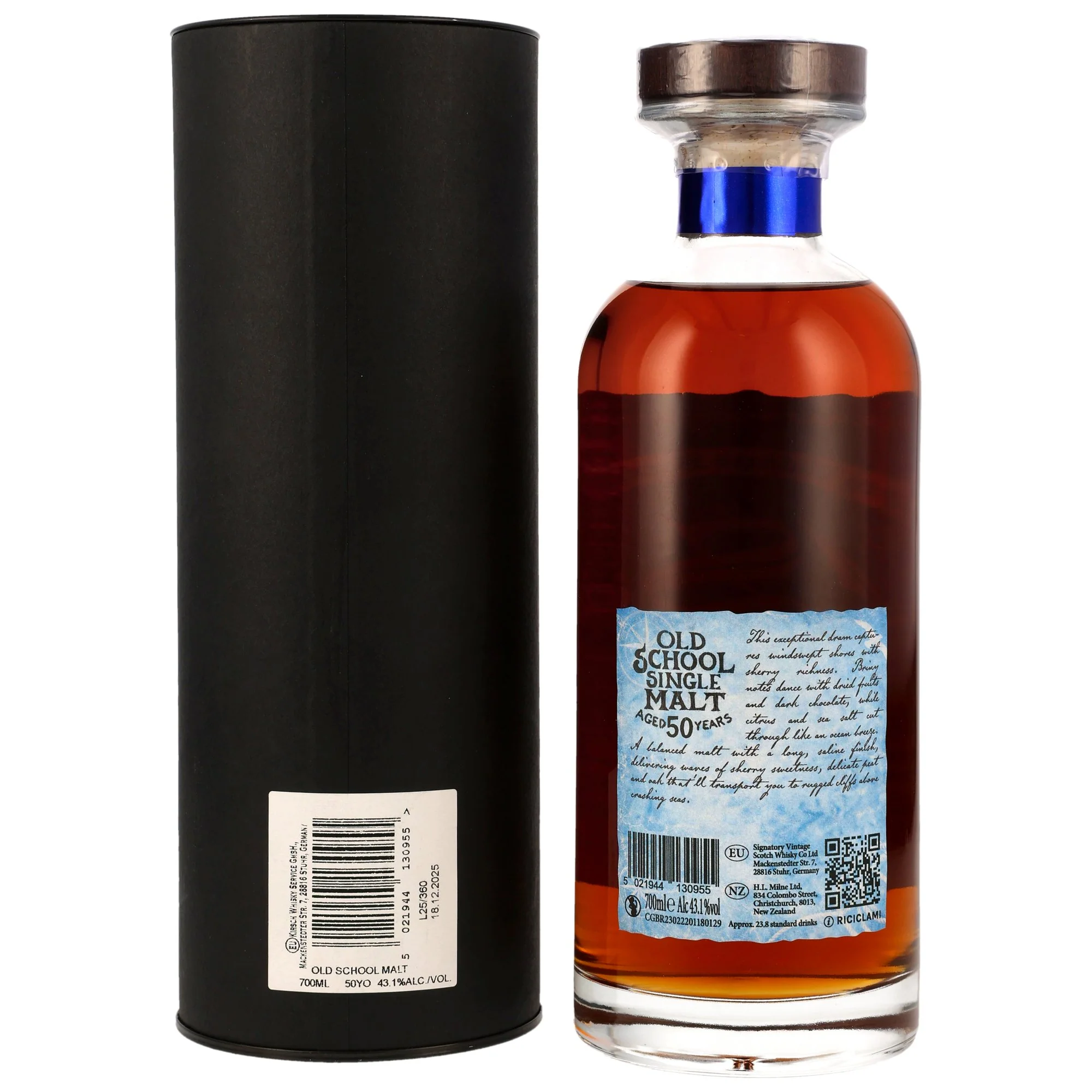 Old School Single Malt Batch #3 50 Jahre SV 43,1% 0,7l - Image 2