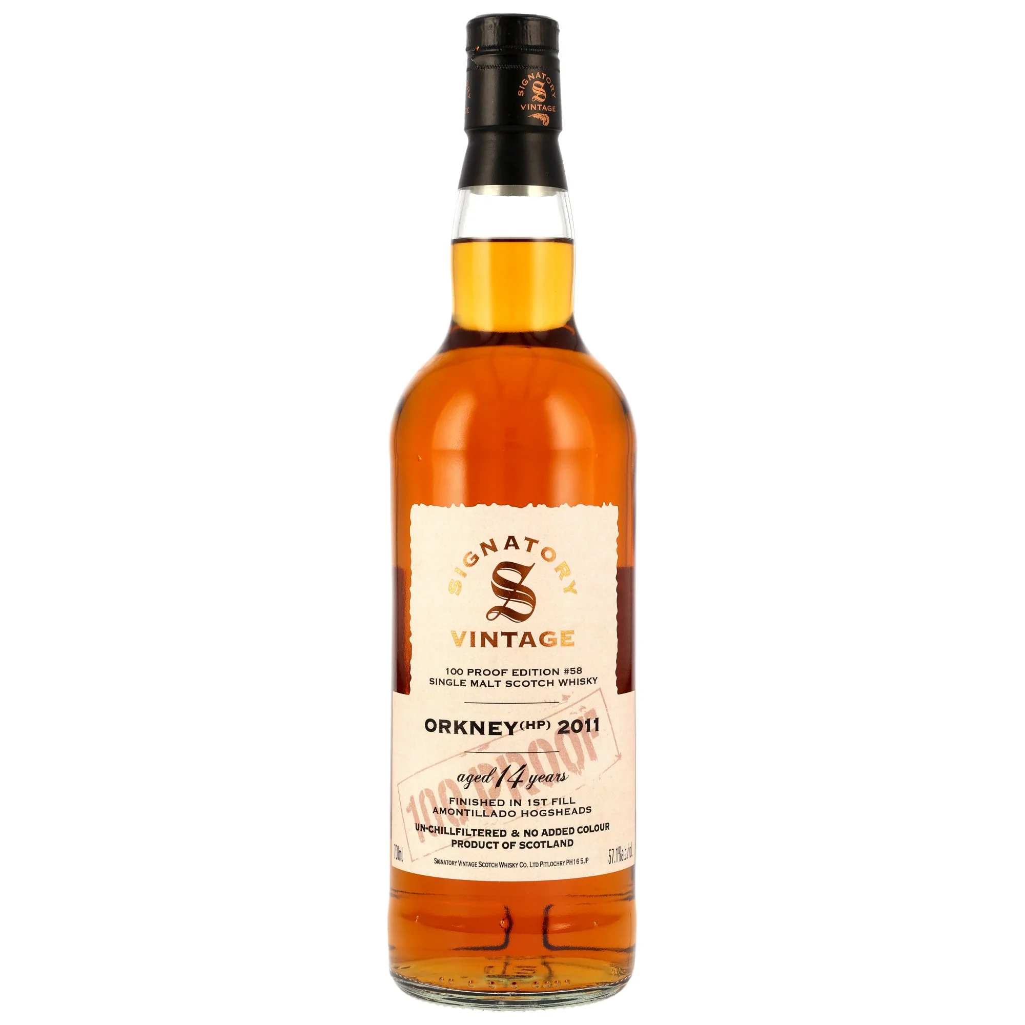 Orkney (HP) 14 Jahre 2011/2025 Amontillado 100 Proof Edition #58 SV 57,1% 0,7l