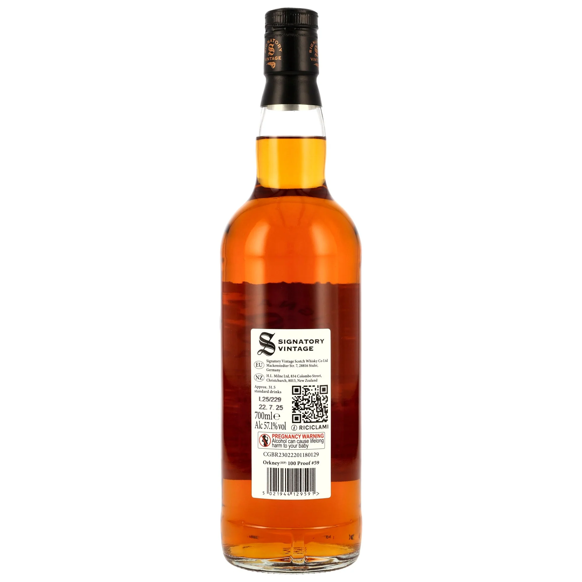 Orkney (HP) 14 Jahre 2011/2025 Palo Cortado 100 Proof Edition #59 SV 57,1% 0,7l - Image 2