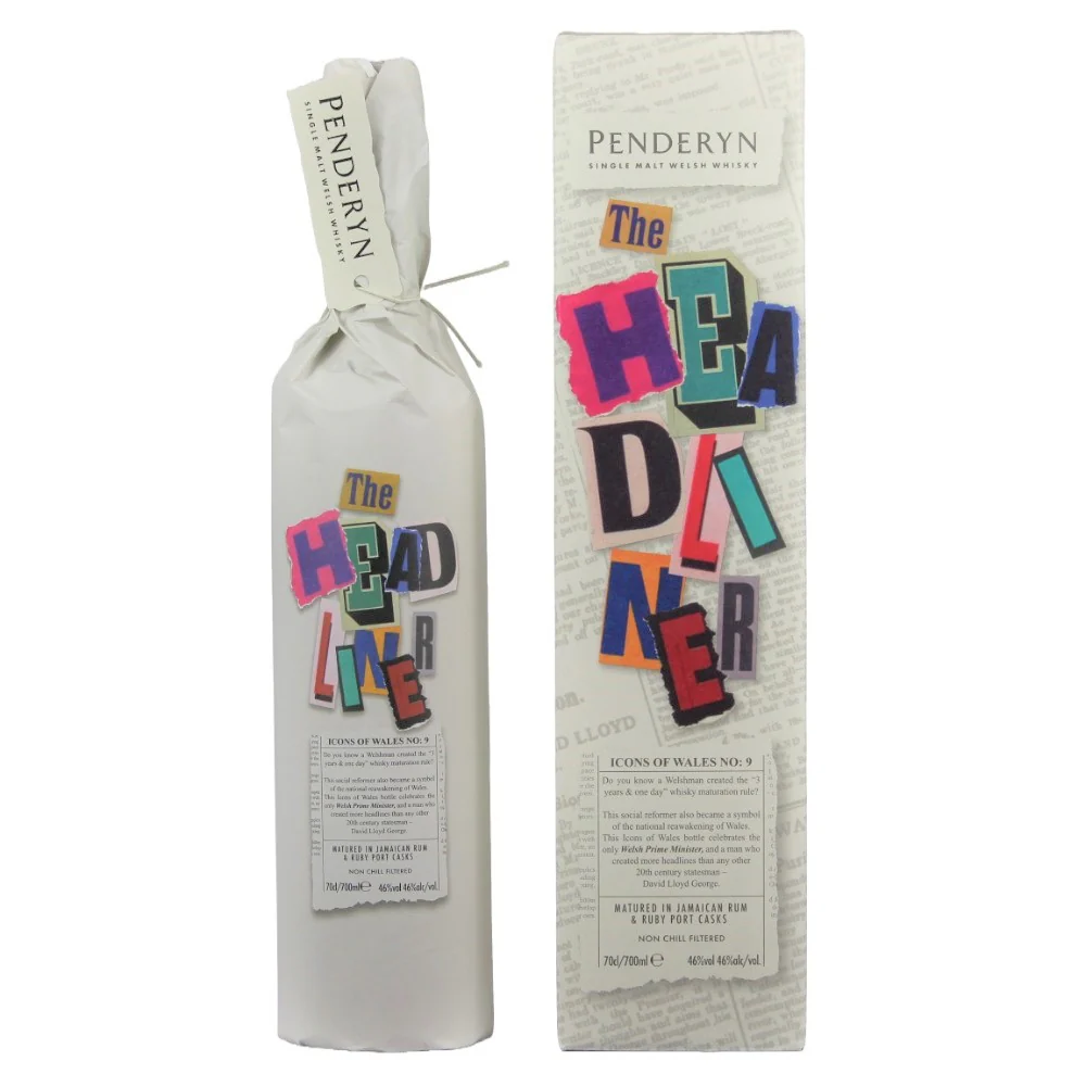 Penderyn The Headliner Icons of Wales No.9 46% 0,7l