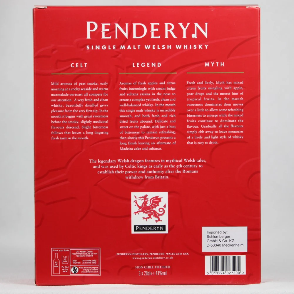 Penderyn Trio Dragon Range 41% 3 x 0,2l - Image 2