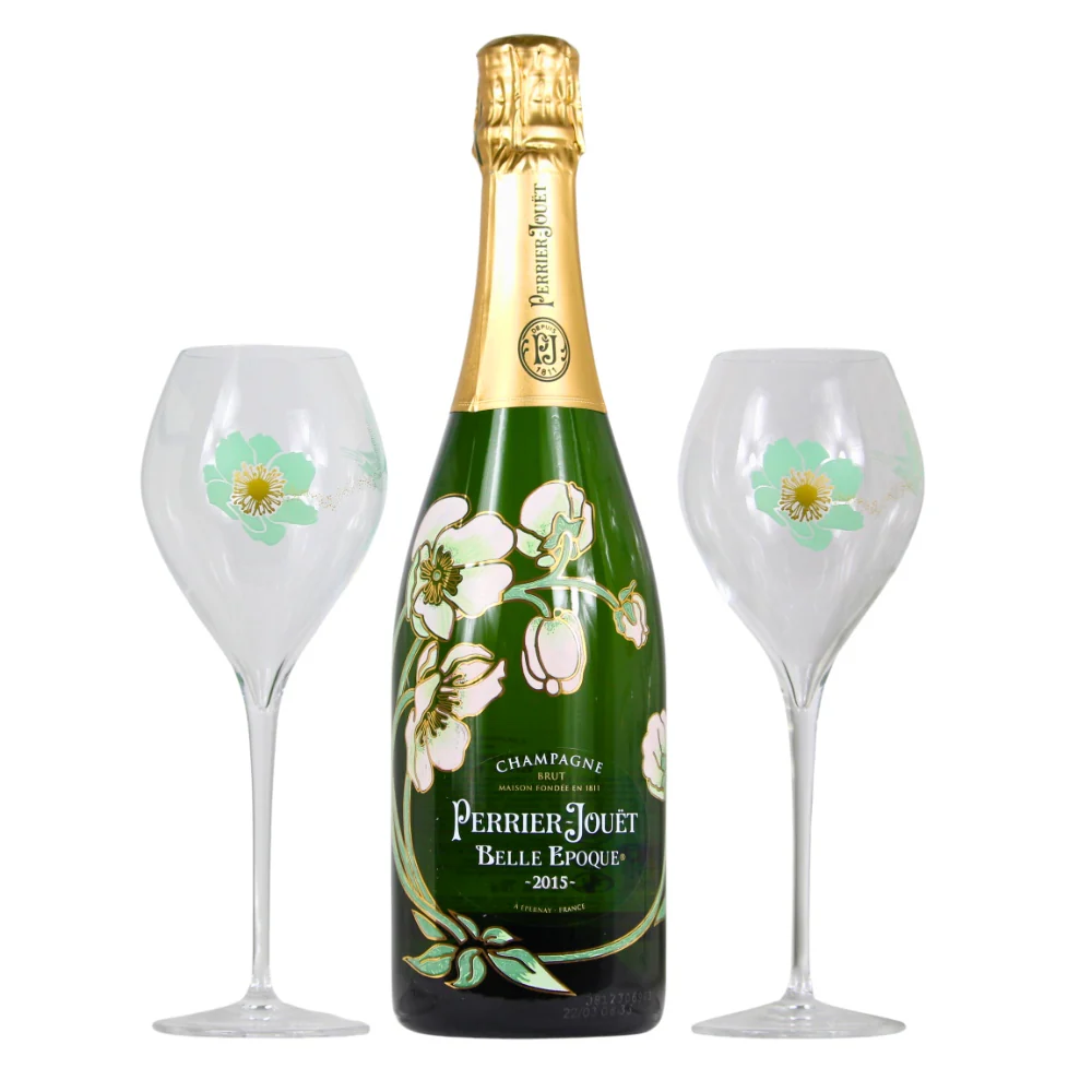 Perrier Jouet Belle Epoque 2015 Brut Champagner 12,5% 0,75l + 2 Gläser - Image 2