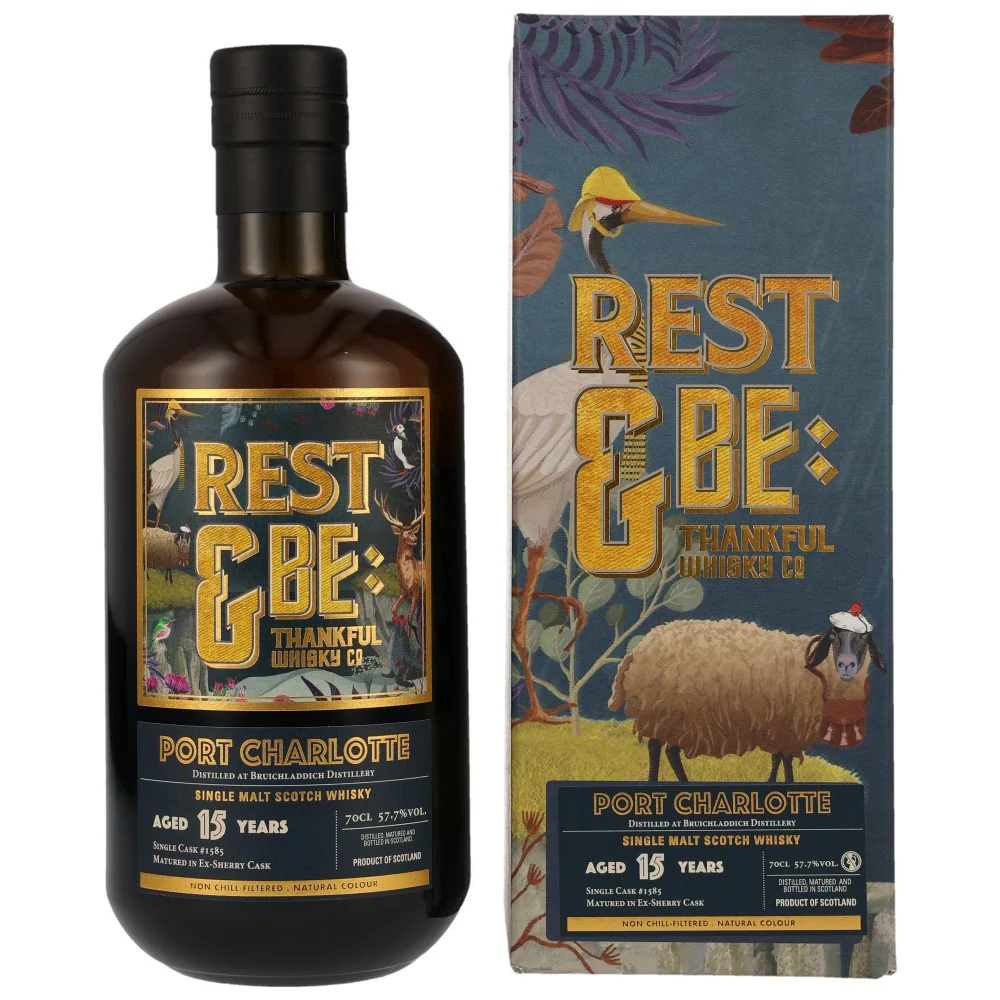 Port Charlotte 15 Jahre Rest & Be Thankful #1585 57,7% 0,7l