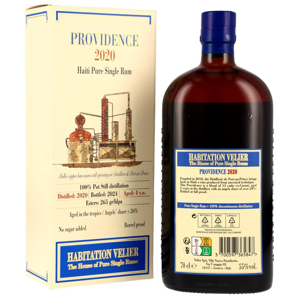 Providence 4 Jahre Port au Prince 2020 Habitation Velier 55% 0,7l