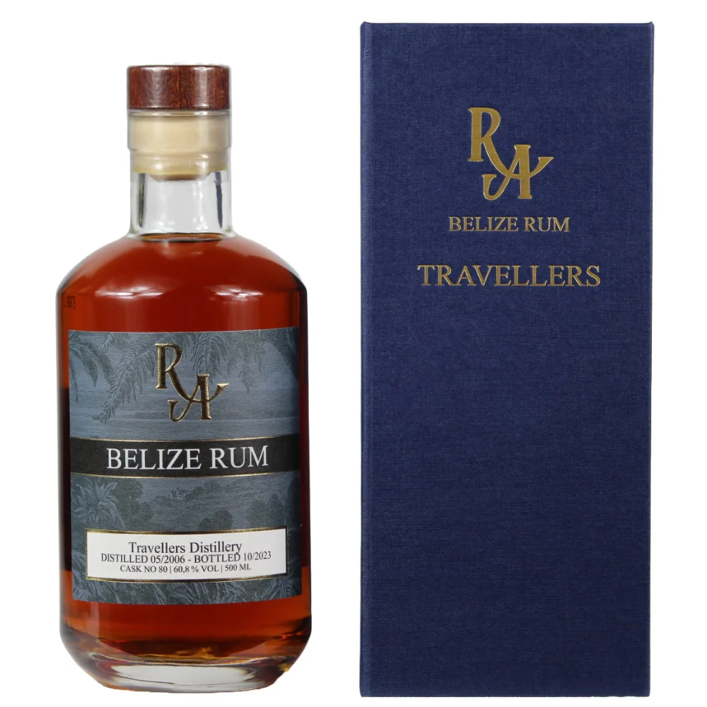 RA Belize Rum 17 Jahre Travellers Distillery 2006/2023 Cask #80 60,8% 0,5l