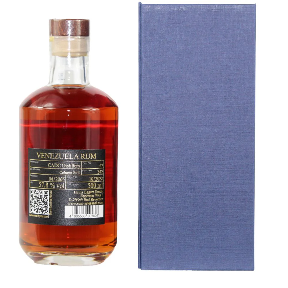 RA CADC Venezuela Rum 17 Jahre Cask #67 57,8% 0,5l - Image 2