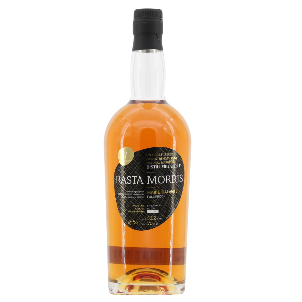 Rasta Morris Rum Bielle 7 Jahre 2015/2022 Ex-Bourbon Cask #RM030 56,2% 0,7l