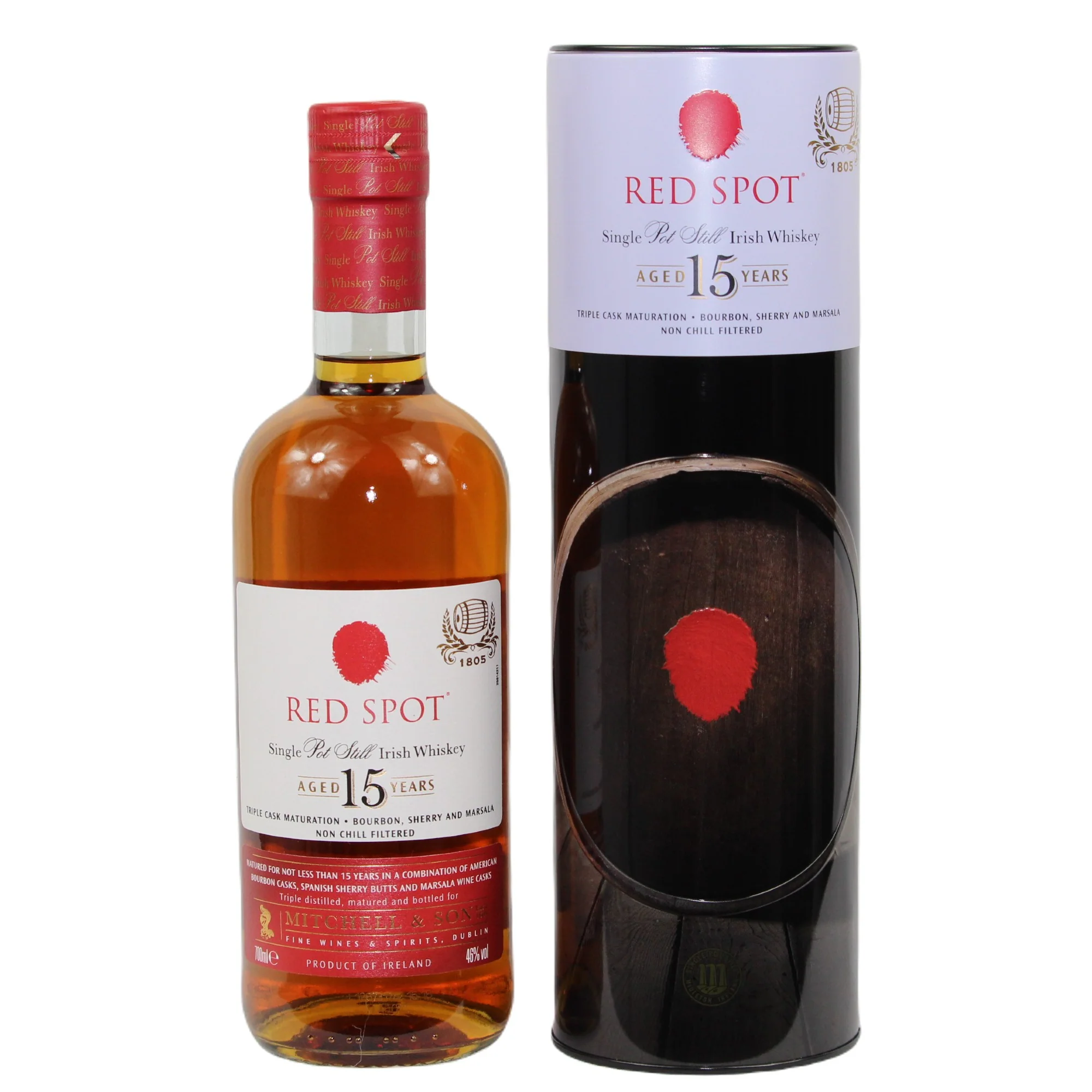 Red Spot Midleton 15 Jahre Single Pot Still Irish Whiskey 46% 0,7l