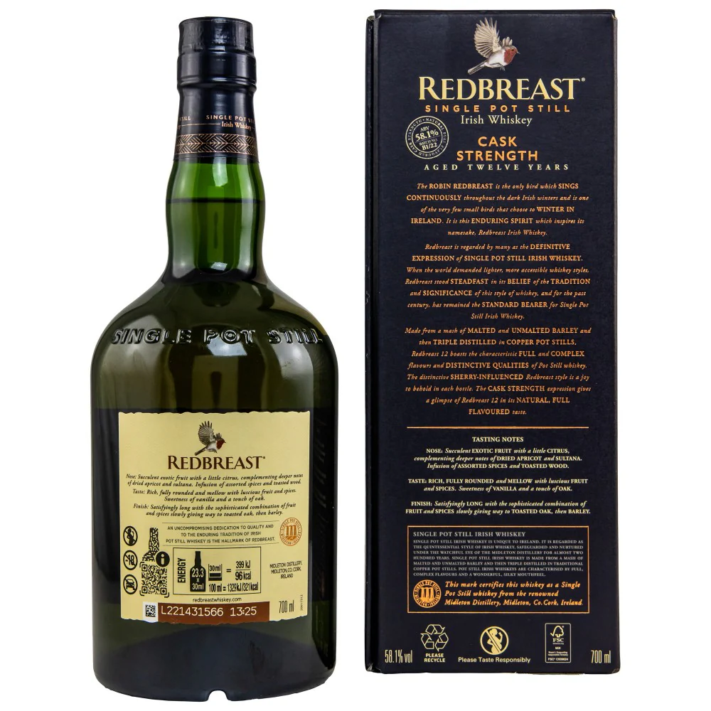 Redbreast 12 Jahre Cask Strength 2022 58,1% 0,7l - Image 2