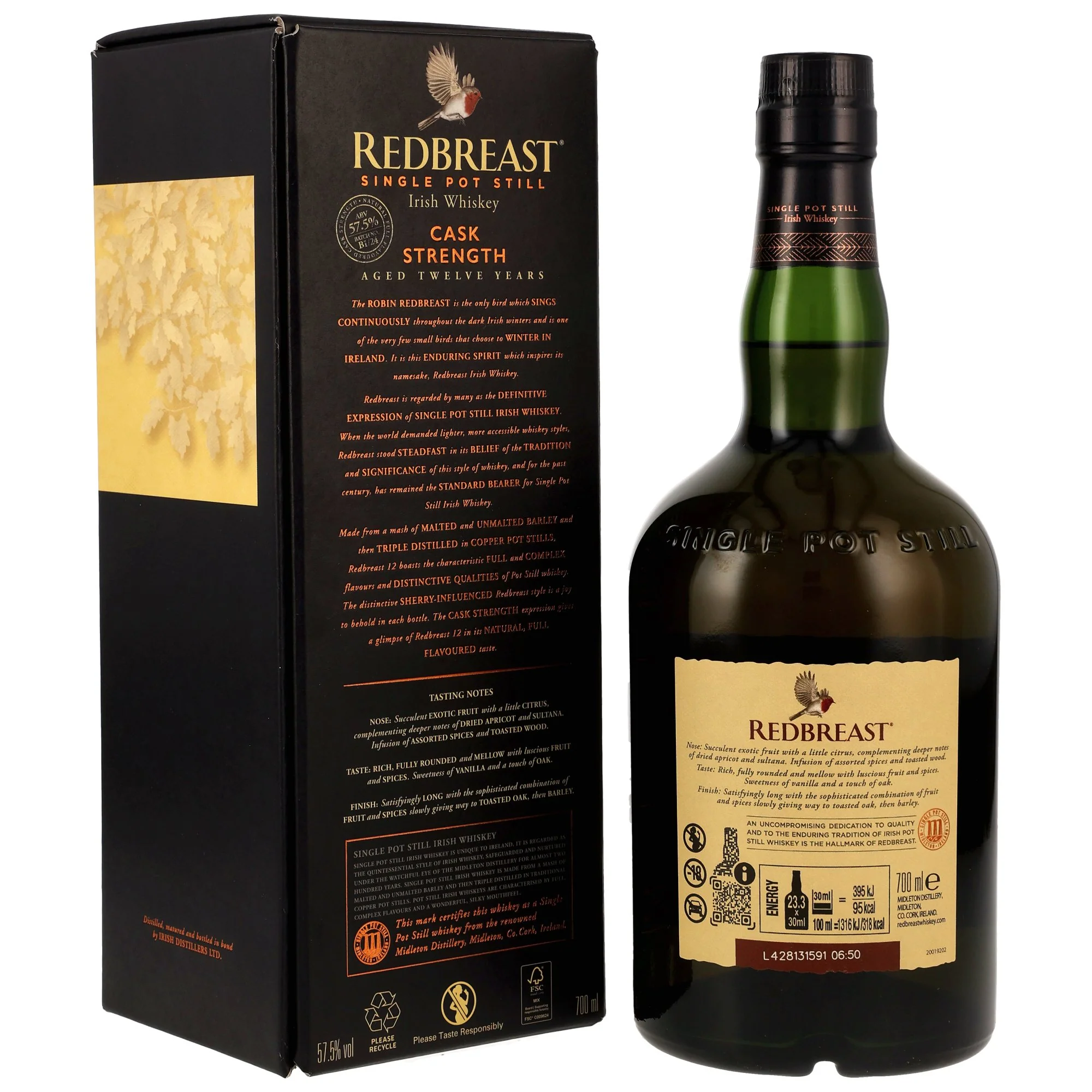 Redbreast 12 Jahre Cask Strength 2024 57,5% 0,7l - Image 2