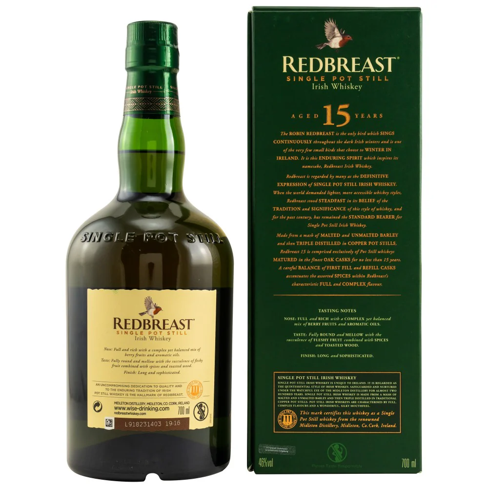 Redbreast 15 Jahre 46% 0,7l - Image 2