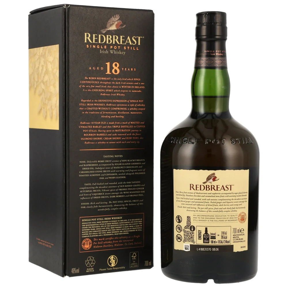 Redbreast 18 Jahre 46% 0,7l - Image 2