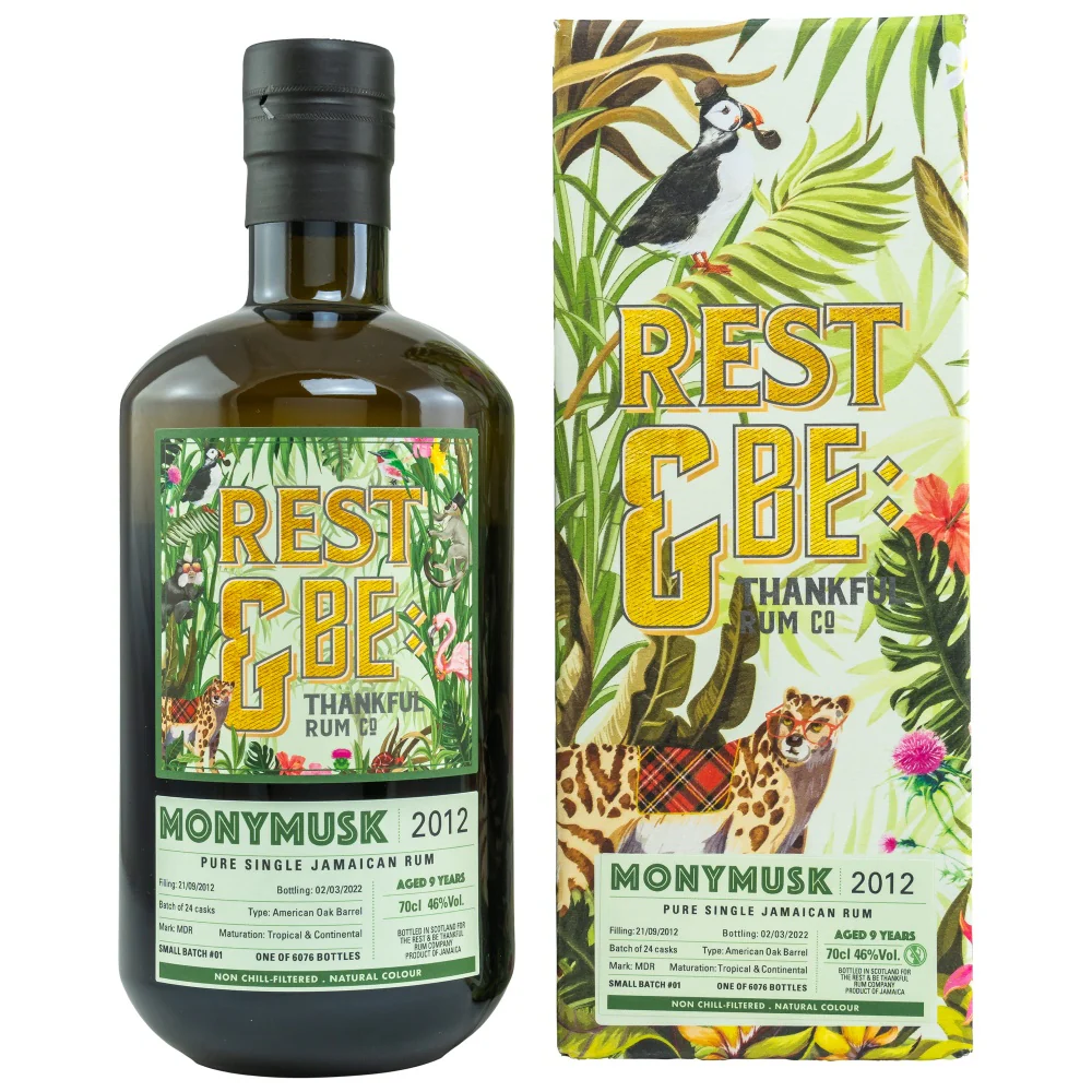 Monymusk 9 Jahre Small Batch #1 Rest & Be Thankful 46% 0,7l
