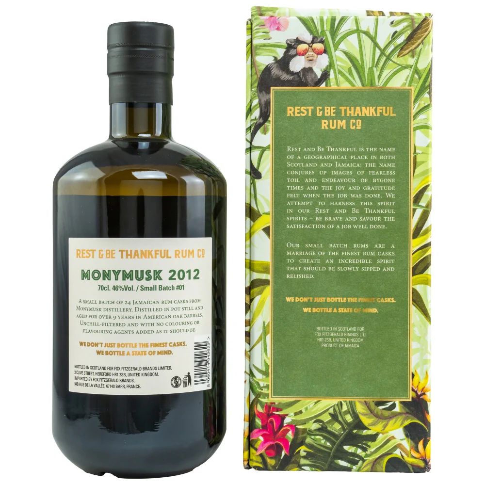 Monymusk 9 Jahre Small Batch #1 Rest & Be Thankful 46% 0,7l - Image 2