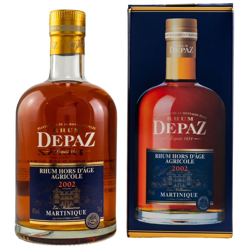 Rhum Depaz Millesimes 2002 Hors D'age Agricole Martinique 45% 0,7l