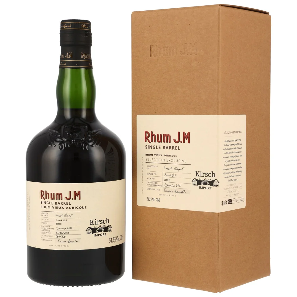 Rhum J.M 2015/2024 Single Barrel #200074 Martinique 54,2% 0,7l