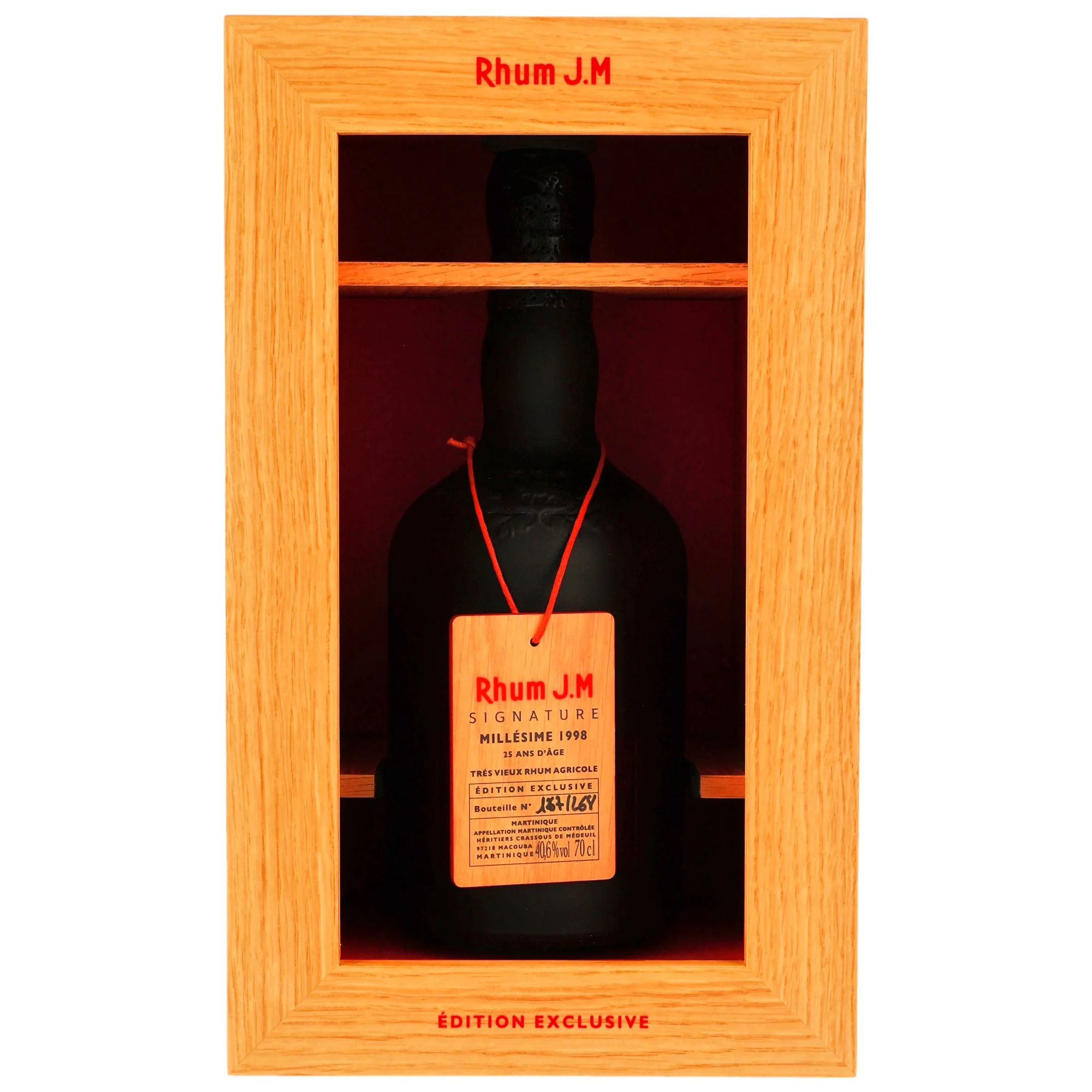Rhum J.M Signature Edition Exclusive 1998 Millésime 25 Jahre 40,6% 0,7l - Image 5
