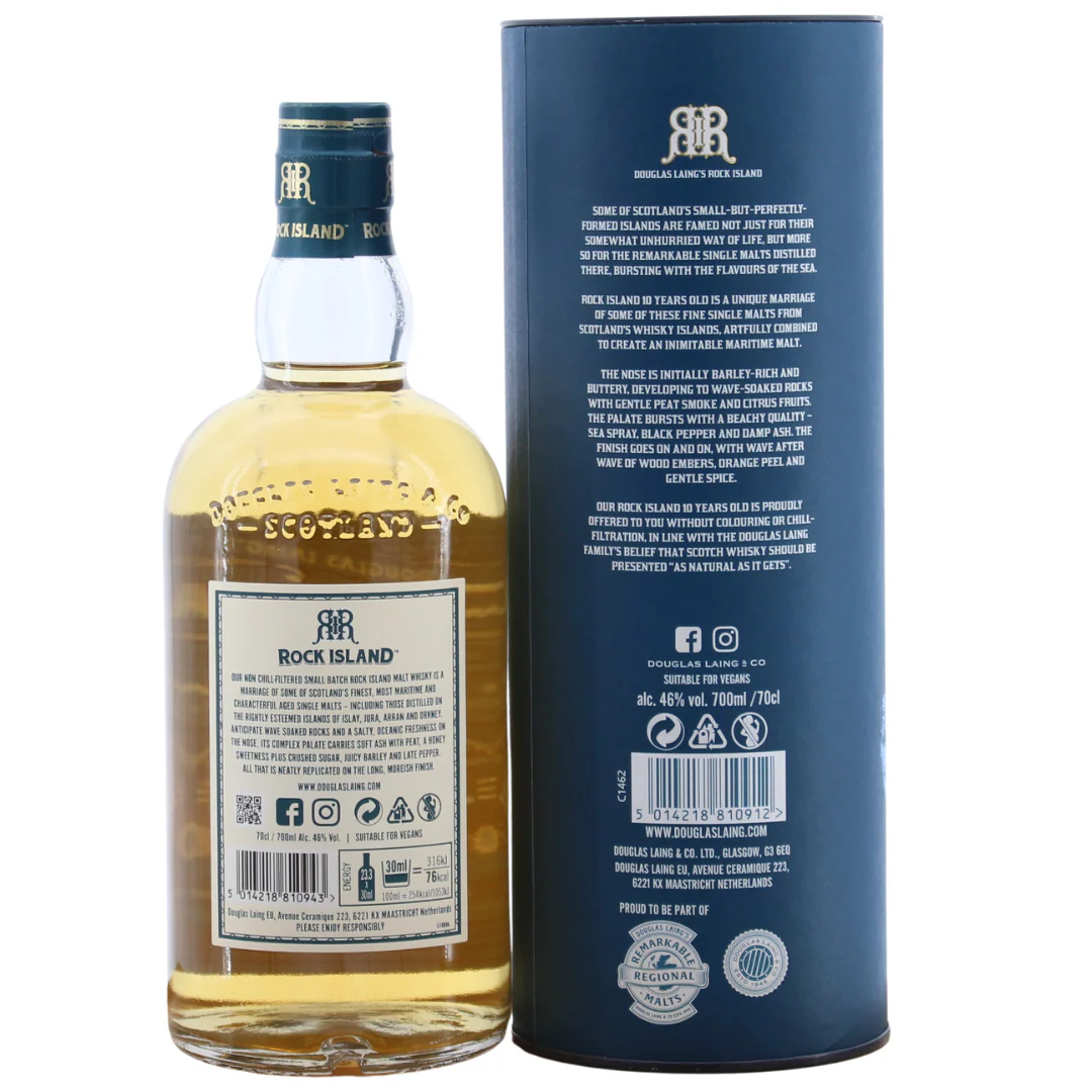 Rock Island 10 Jahre Douglas Laing Blended Malt 46% 0,7l - Image 2