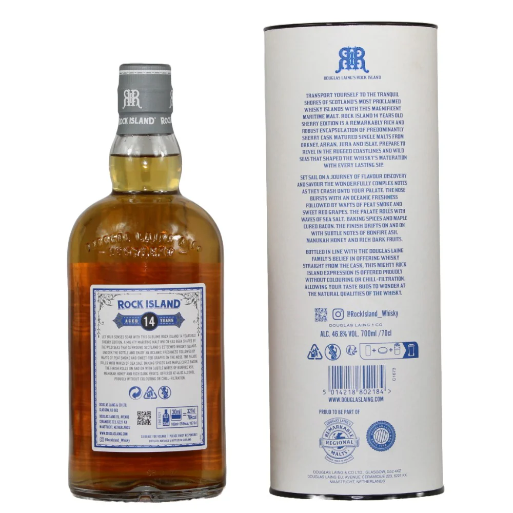 Rock Island 14 Jahre Sherry Edition Douglas Laing 46,8% 0,7l - Image 2