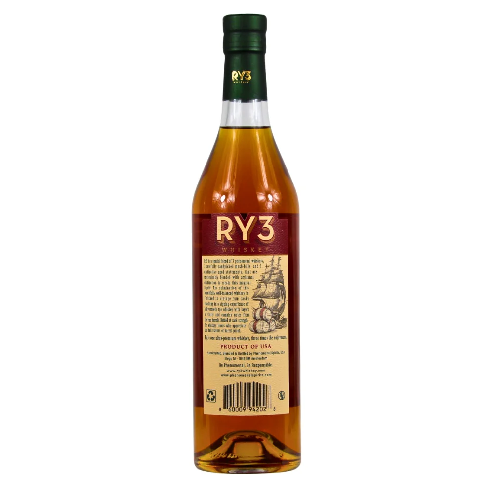 Ry3 Whiskey Blend Cask Strength Rum Cask Finish 58,6% 0,7l - Image 2