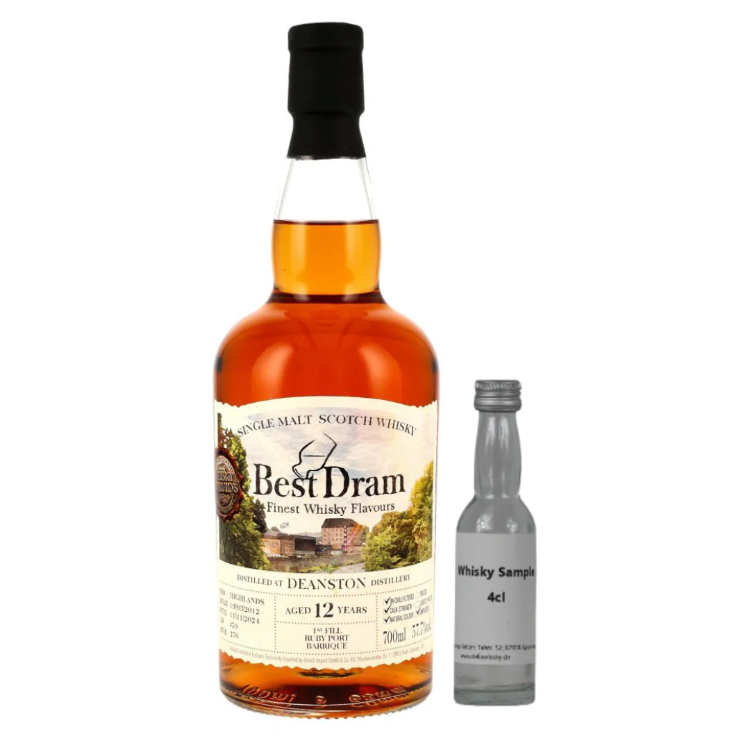 SAMPLE 4cl Deanston 12 Jahre Ruby Port Barrique #59 Best Dram 57,7%