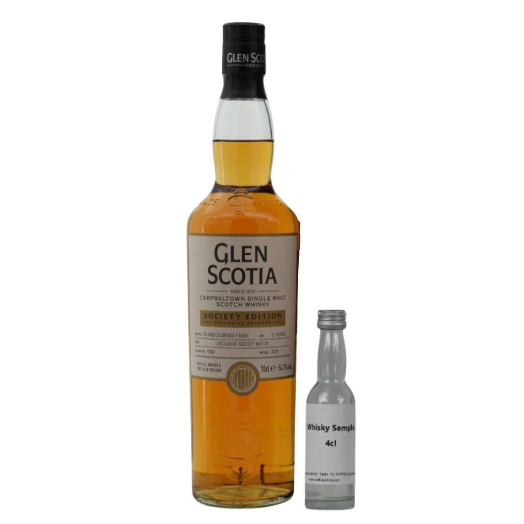 SAMPLE 4cl Glen Scotia 11 Jahre PX & Oloroso Finish Exclusive Society Batch 54,1%