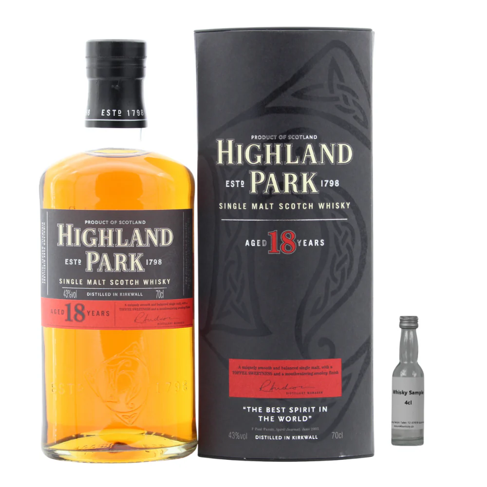 SAMPLE 4cl Highland Park 18 Jahre (Bottled ca. 2007) 43%