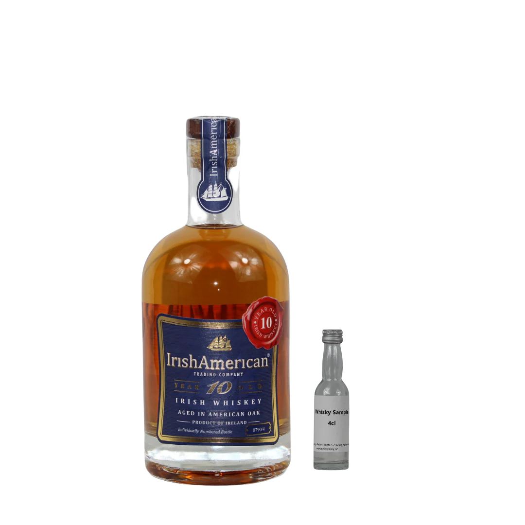 SAMPLE 4cl Irish American 10 Jahre Irish Single Malt Whiskey 40%