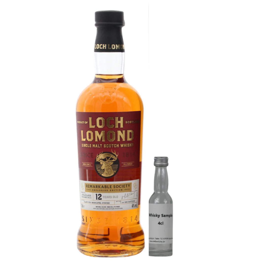 SAMPLE 4cl Loch Lomond 12 Jahre Remarkable Society Moscatel Finish 46%