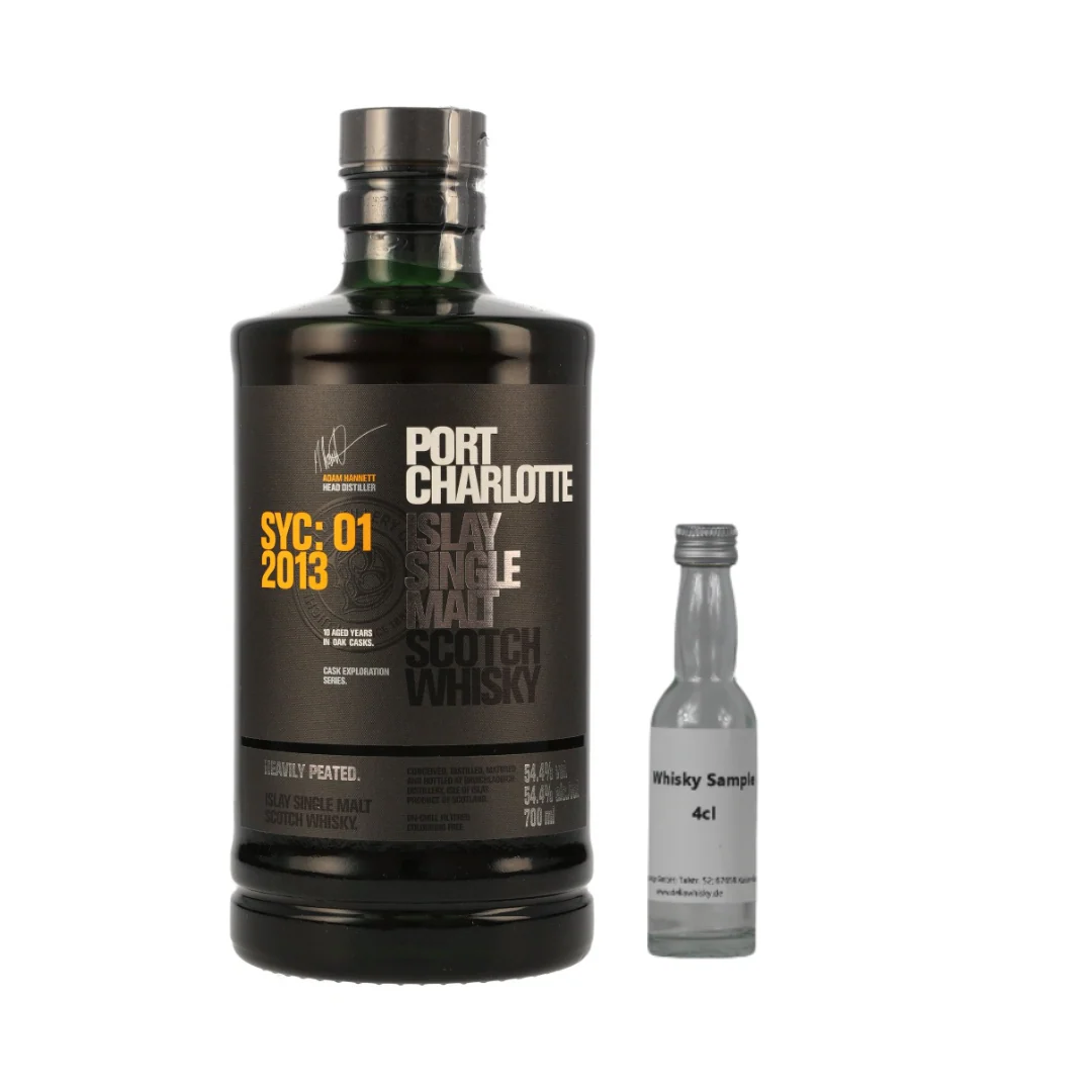 SAMPLE 4cl Port Charlotte 10 Jahre SYC:01 2013 Heavily Peated 54,4%