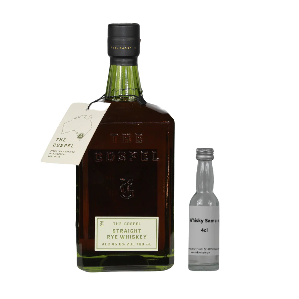 SAMPLE 4cl The Gospel Straight Rye Whiskey 45%