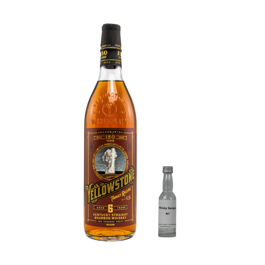 SAMPLE 4cl Yellowstone 6 Jahre Kentucky Bourbon Family Recipe 50%