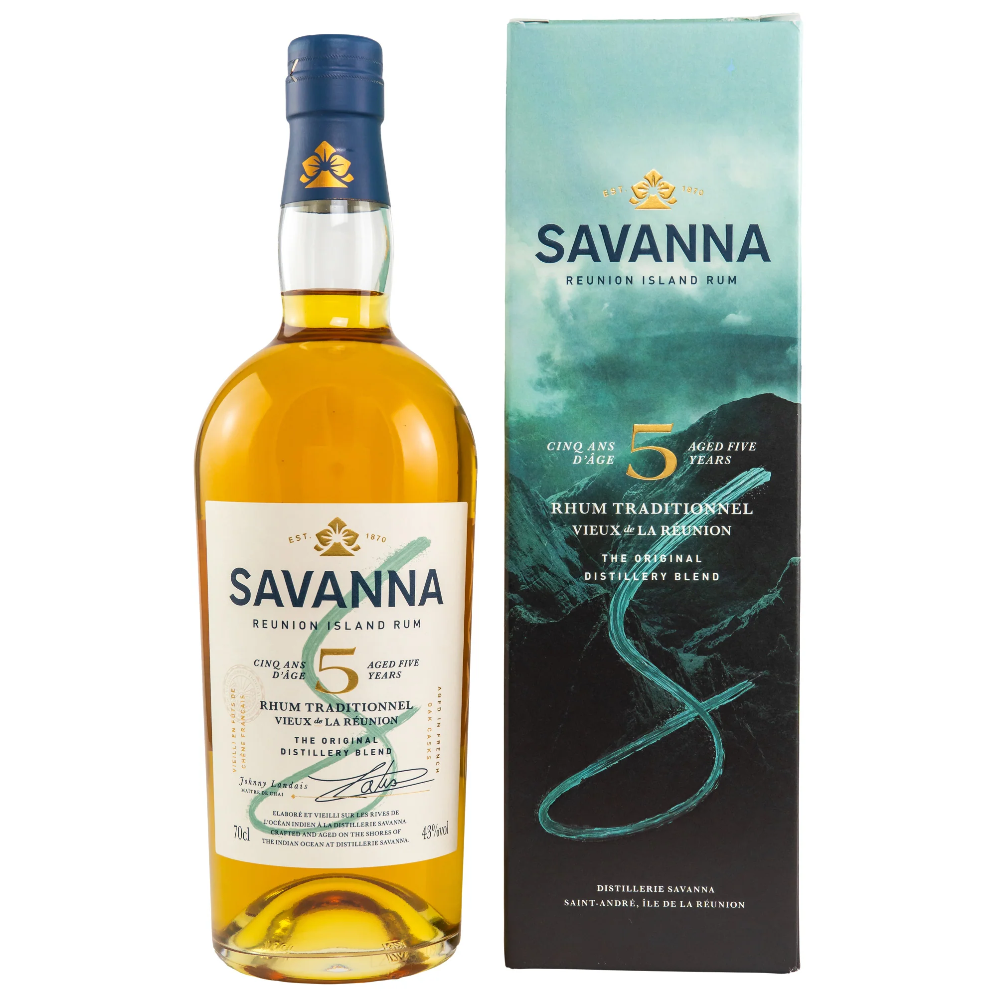 Savanna 5 Jahre Rhum Traditionnel 43% 0,7l