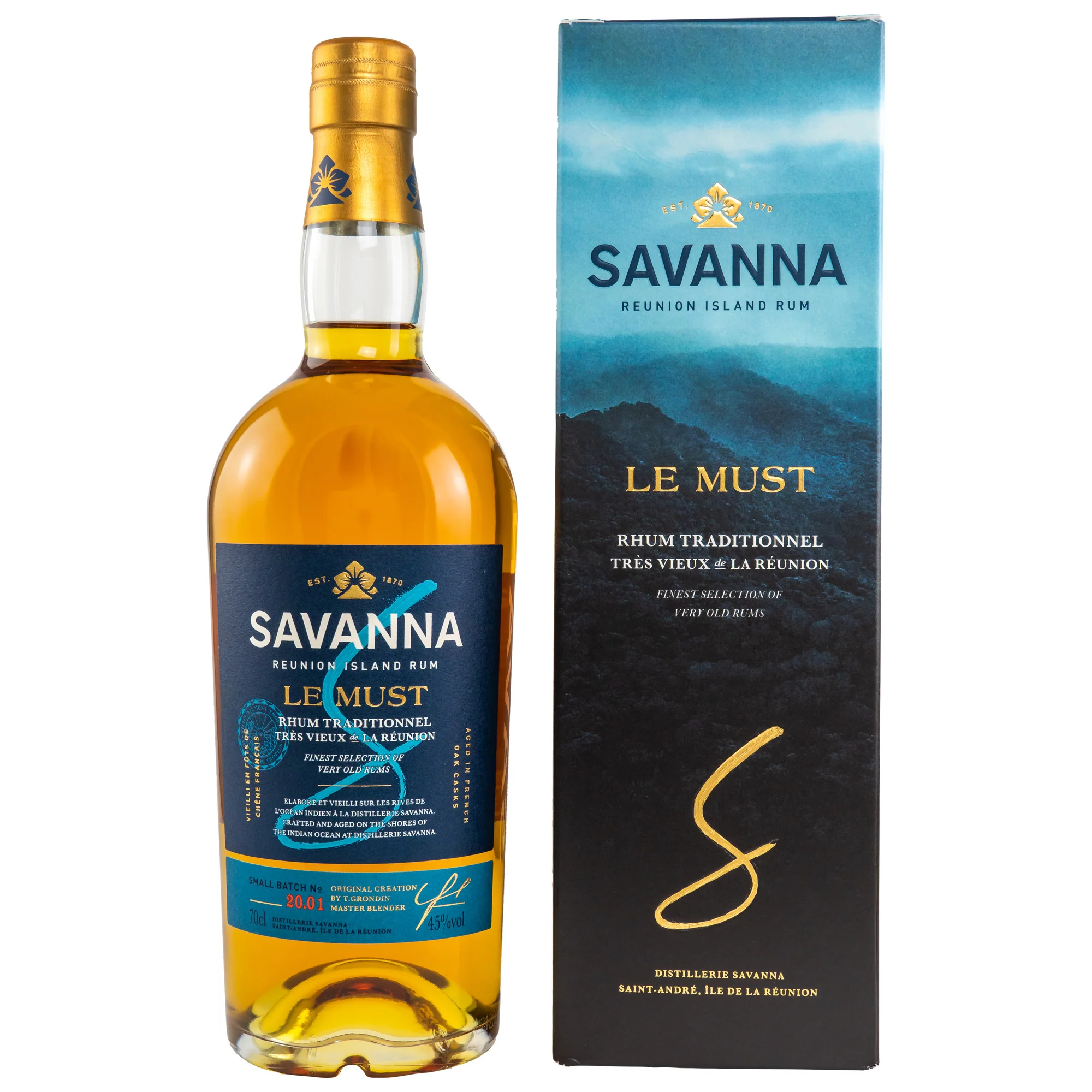 Savanna Le Must Rhum Traditionnel Small Batch #20.01 45% 0,7l