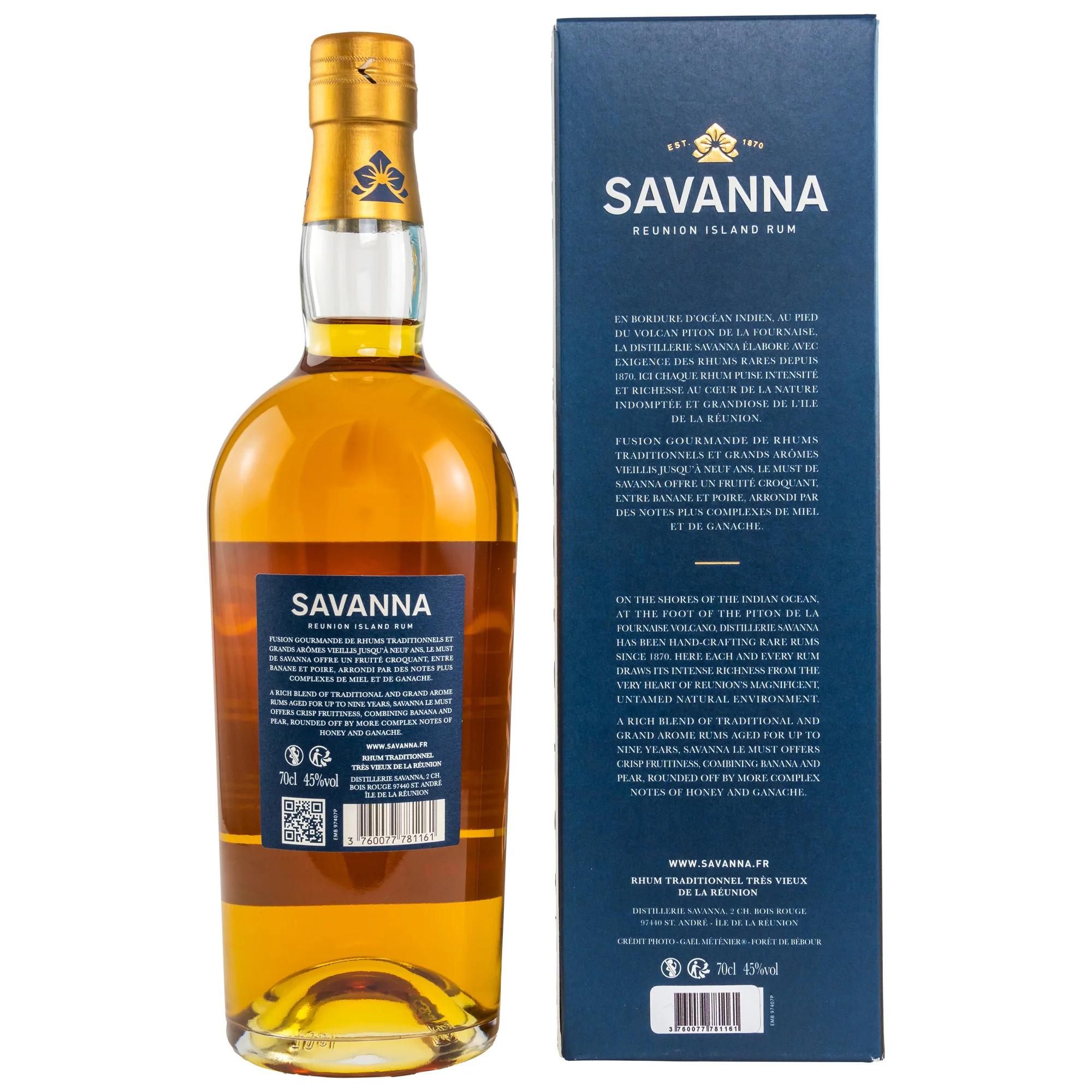 Savanna Le Must Rhum Traditionnel Small Batch #20.01 45% 0,7l - Image 2